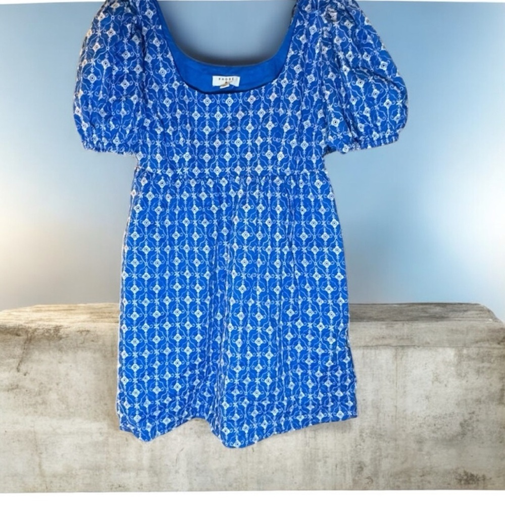 RHODE Puff sleeve baby doll dress size medium